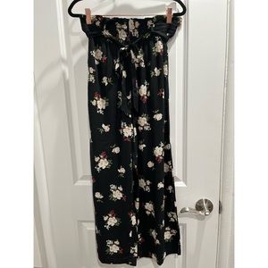 Hollister Wide Leg Floral Pants